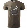 Krav maga maskáčový nápis - Klasické pánske tričko vyššej gramáže - XL ( Army )