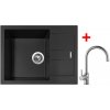 Set Sinks Amanda 650 Pureblack+Vitalia