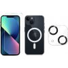 3PACK - Ochranné sklo + Crystal Air kryt s MagSafe + ochranné sklíčko kamery pre iPhone 13