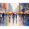 ZUTY Obrazy na stenu - Farby daždivého mesta Rámovanie: vypnuté plátno na rám, Rozmer: 80x100 cm
