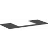 Hansgrohe Xelu Q Doska pod umývadlo 118x55 cm, výrez uprostred, matná sivá 54111910-HG