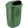 Odpadkový kôš vonkajší klasický 50 litrov, so zhasínaciu plôškou pre fajčiarov