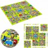 Vzdelávacia detská podložka puzzle mapa mesta ulice autá 90x90 cm MD02 Nils