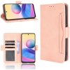 Peňaženkové kožené puzdro SKIN na Xiaomi Redmi Note 10 5G - Ružová