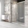 Ravak Sprchové dvere posuvné štvordielne BLDP4 140, satin+transparent