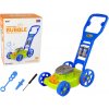 LEAN TOYS Stroj na bubliny - Kosačka na trávu, modrá