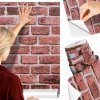 Samolepiaca tapeta Domzpaneli červená tehla 3D, 45 cm x 10 m