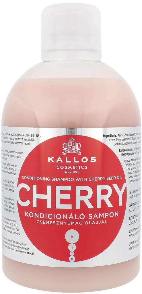 Kallos KJMN Cherry šampón na vlasy s výťažkom z jadier čerešní 1000 ml