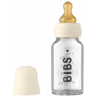BIBS, BIBS Baby Bottle sklenená fľaša 110ml - Ivory, BIBS Baby Bottle sklenená fľaša 110ml - Ivory, LG5013216