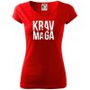Nápis Krav Maga - Dámske tričko Pure - M ( Červená )