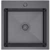 Erga HD, 1-komorový oceľový drez 500x450x210 mm, grafitová, ERG-MLS-HD5045B