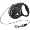 Vodítko Flexi Black Design lanko XS čierne 3m