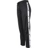 Ladies Button Up Track Pants - blk/wht/blk L