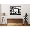 Drevený obraz na stenu - Les - 20cm Dekor: ANTRACIT 0164, BIELA 0101, ČIERNA 0190, DUB Bronze tmavý 090, DUB Sonoma 3025, DUB Zlatý 003, ORECH 0729, SIVÁ 0112, Rozmer: 20cm