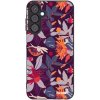 Picasee silikónový čierny obal pre Samsung Galaxy A25 A256B 5G - Purple Leaf