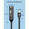 PremiumCord USB-A repeater + kábel USB-C, 7m (ku3rep7bl)