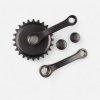 BTWIN Jednoprevodník 24 zubov s kľukami 100 mm