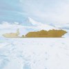 3D Antarktída 2-vrstvový drevený panel L - 150 cm