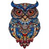 Kruzzel 24551 Dřevěné puzzle sova, 177 dílů, 38 × 21,5 cm (24551)