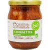 La Conserverie Familiale Cuketa s paradajkou a cibuľkou BIO, Francúzsko, pohár 520g (211055 Courgettes cuisinées BIO bcl 520g)