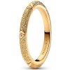 Pandora Elegantný pozlátený prsteň s kubickými zirkónmi Me Shine 163322C01 58 mm