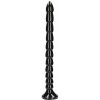 Shots Ouch! Stacked Anal Snake 16″ / 40 cm čierne análne dildo s prísavkou 43 3 x 3 5 cm