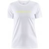 Dámske funkčné tričko s krátkym rukávom Craft CORE UNIFY LOGO W biele 1911785-900000 - S