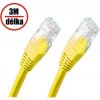 CNS PK-UTP5E-030-YL patch kabel Cat5E, UTP - 3m, zlty