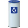 Alda Kôš na triedený odpad Eko Nord 45 l, modré veko – papier, lakovaná oceľ, biely