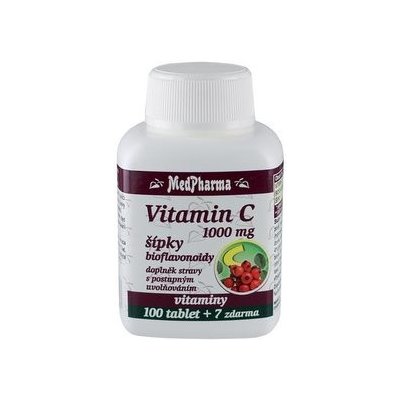 MedPharma Vitamín C 1000 mg s šípky 100 tbl. + 7 tbl. ZDARMA