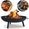 OHNISKO ZÁHRADNÉ 60CM OCEĽOVÉ PRENOSNÉ OHNISKO GRIL KOTLÍK ROŠT VEĽKÉ