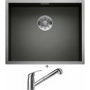 Blanco ZEROX 500-U nerez Dark Steel 526243 + Blanco DARAS-S chróm 517731