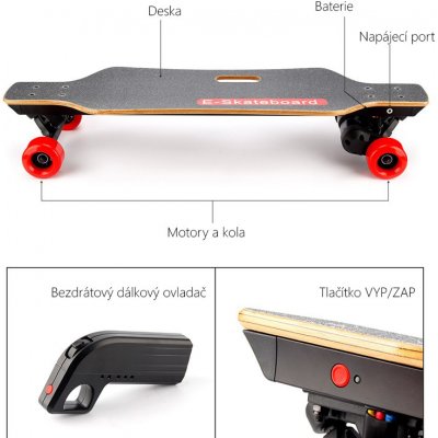 Elektrické skateboardy a longboardy – Heureka.sk