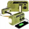 Prenosné solárne rádio s dynamickou kľukou baterka USB SOS alarm ADLER AD1197 G