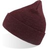 Atlantis Headwear Čepice Wind, pletená COT330007o0299-burgundy me UNI Melír burgundová