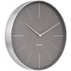 Dizajnové nástenné hodiny 5681GY Karlsson 38cm (8714302623592)