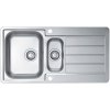 Alveus LINE 10 MAXIM Satin, veľký výpust 1085943 - Drez nerezový 980x500mm, vanička 340x400x190mm, 148x300x130mm
