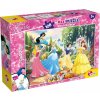 Obojstranné puzzle pre deti Lisciani MAXI 108 dielikov Disney Princezné (s omaľovánkou)