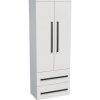 CUBE WAY vysoká skr. 60x33x163, biela lesk CUBE2V60BL