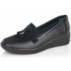 RIEKER Dámske mokasíny 53771-00 čierna