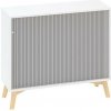 Policová skriňa ALFA ROOT, žalúziové dvere RAL9010, 1 polica, 100x45x88,7cm, biela