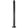 Hosed 19 Inch Swirl Hose čierne análne dildo s prísavkou a skrutkovitou textúrou 51 x 3,8 cm