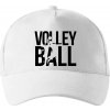 Volleyball nápis - Šiltovka so zahnutým šiltom a mosaznou sponou - Univerzálna veľkosť ( Biela )