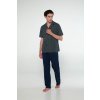 Vamp - Pyžamo s dlhými nohavicami 20683 - Vamp blue oxford M