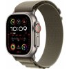 Apple Watch Ultra 2, 49mm, titánové púzdro, olivovo alpský ťah - Medium MREY3CS/A