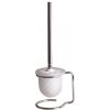 Sapho X-ROUND E WC kefa na postavenie, mliečne sklo, chróm XR302