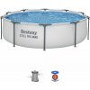 Bazén BESTWAY Steel Pro Max 305 x 76 cm s kartušovou filtráciou 56408