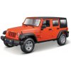 Maisto 2015 Jeep Wrangler Unlimited, metal oranžová, 1:24