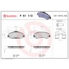 Sada brzdových platničiek kotúčovej brzdy BREMBO P 61 113