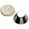 SOLLAU Neodymový magnet kónický D 25/13 mm, H 10 mm, N38, ponikelovaný